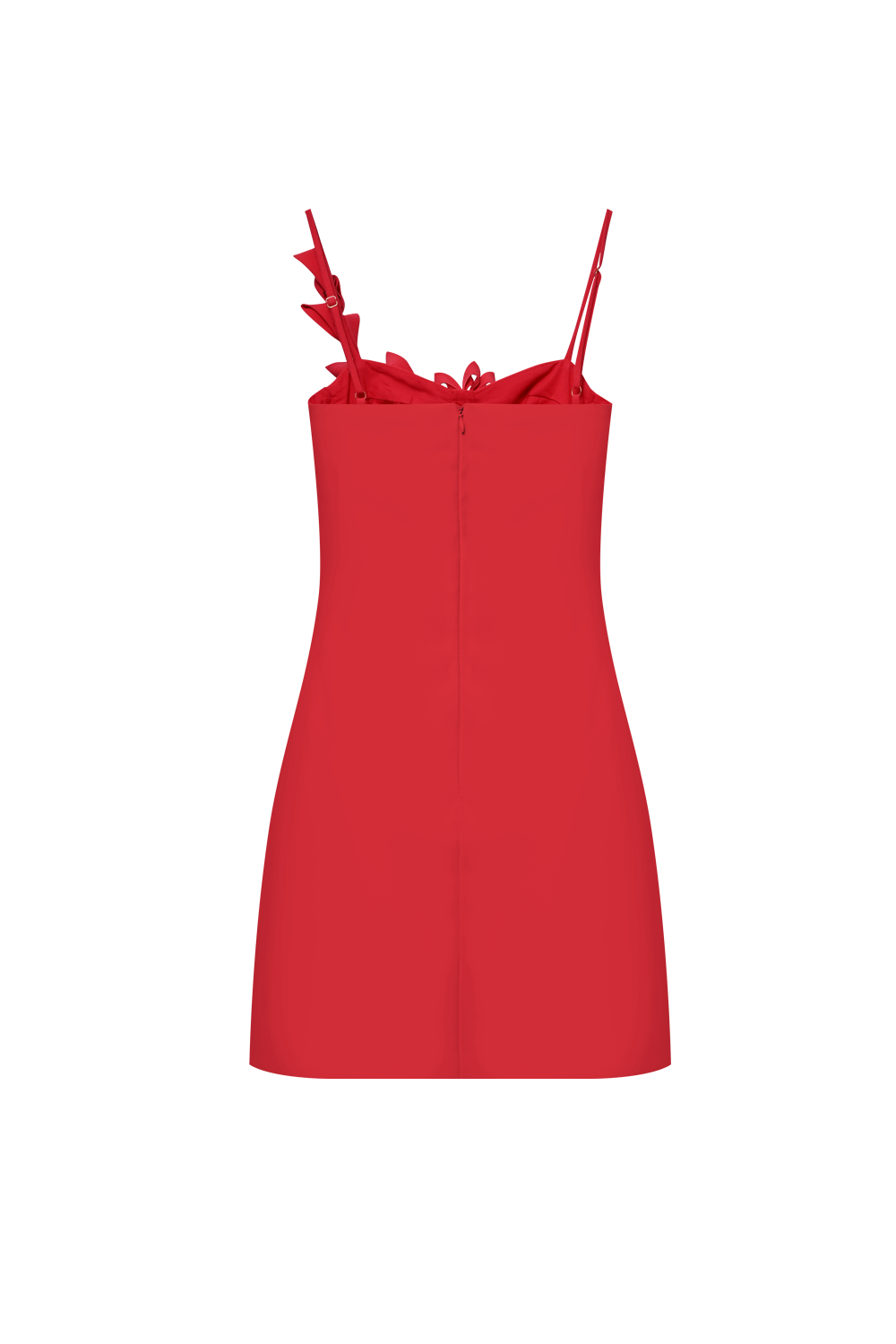 VESTIDO CURTO CREPE DHALIA VERMELHO