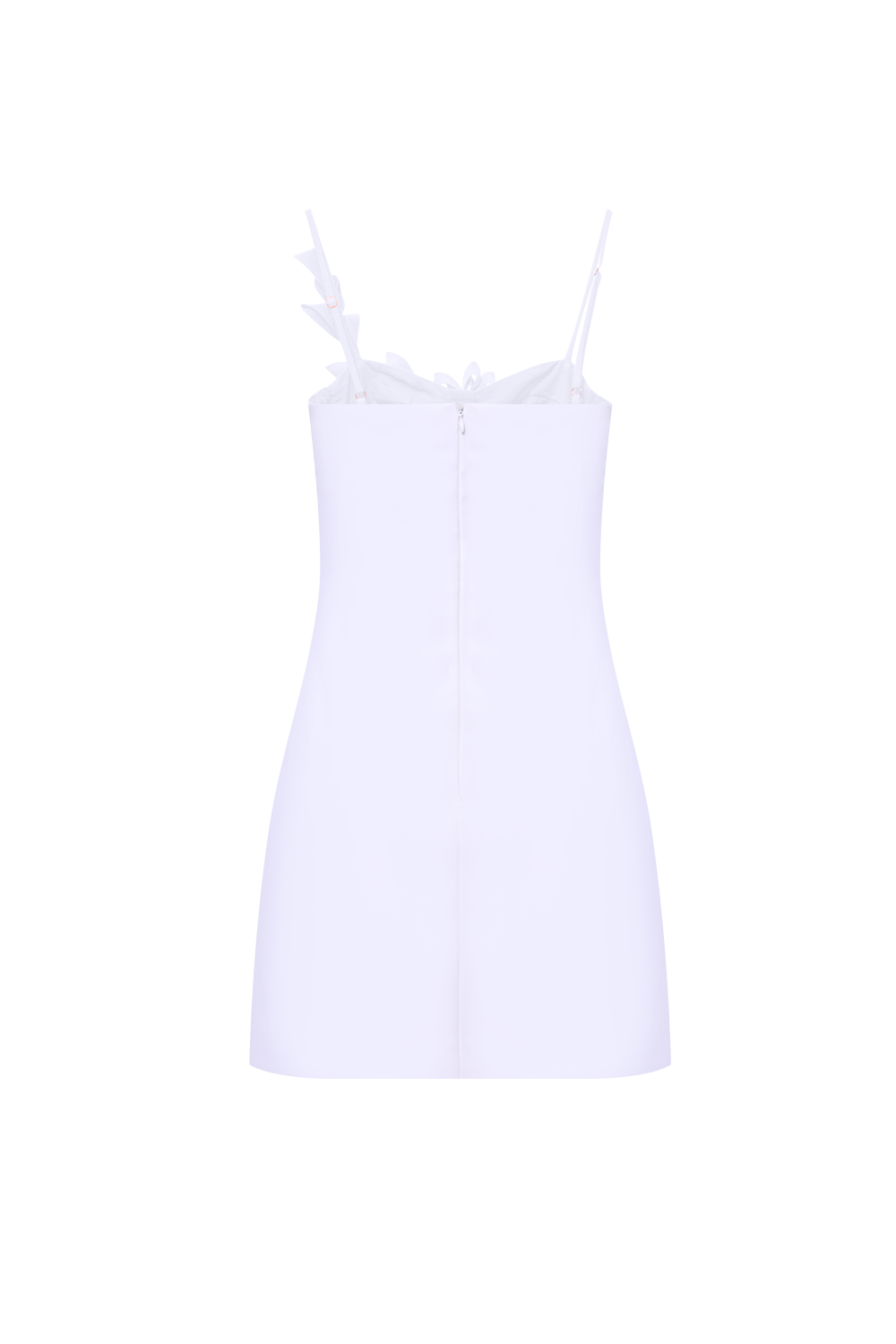 VESTIDO CURTO CREPE DHALIA OFF WHITE