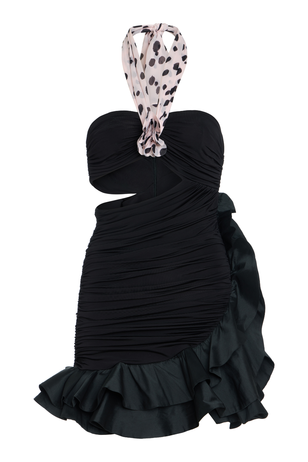 VESTIDO CURTO TAFETÁ CECILIA PRETO