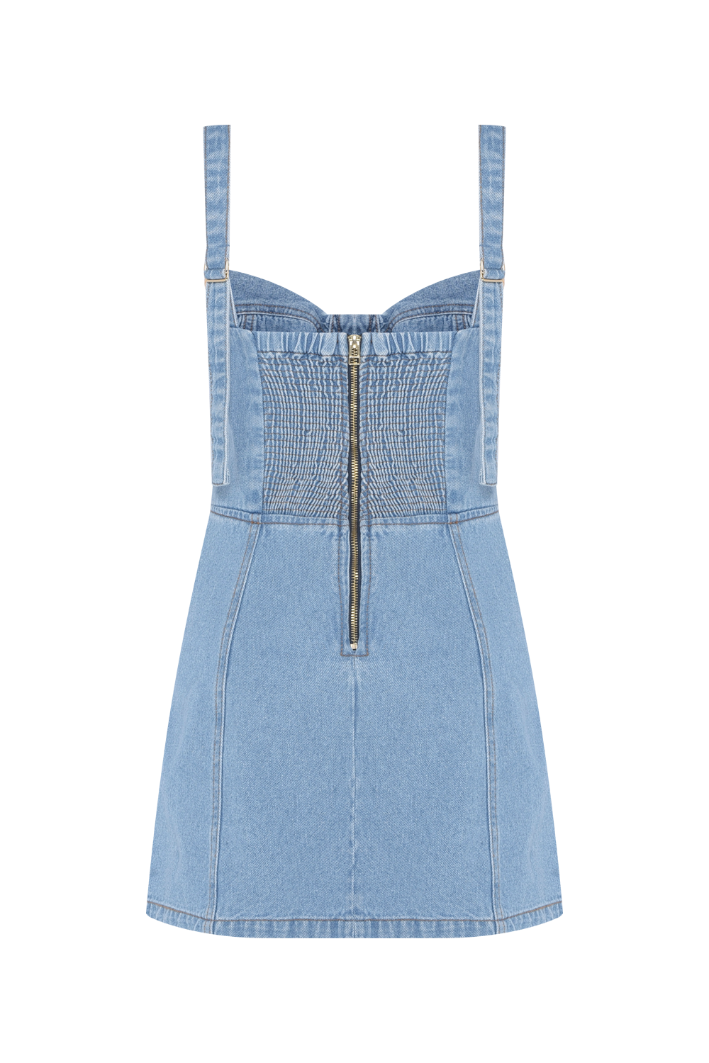 VESTIDO CURTO MARINA DENIM AZUL