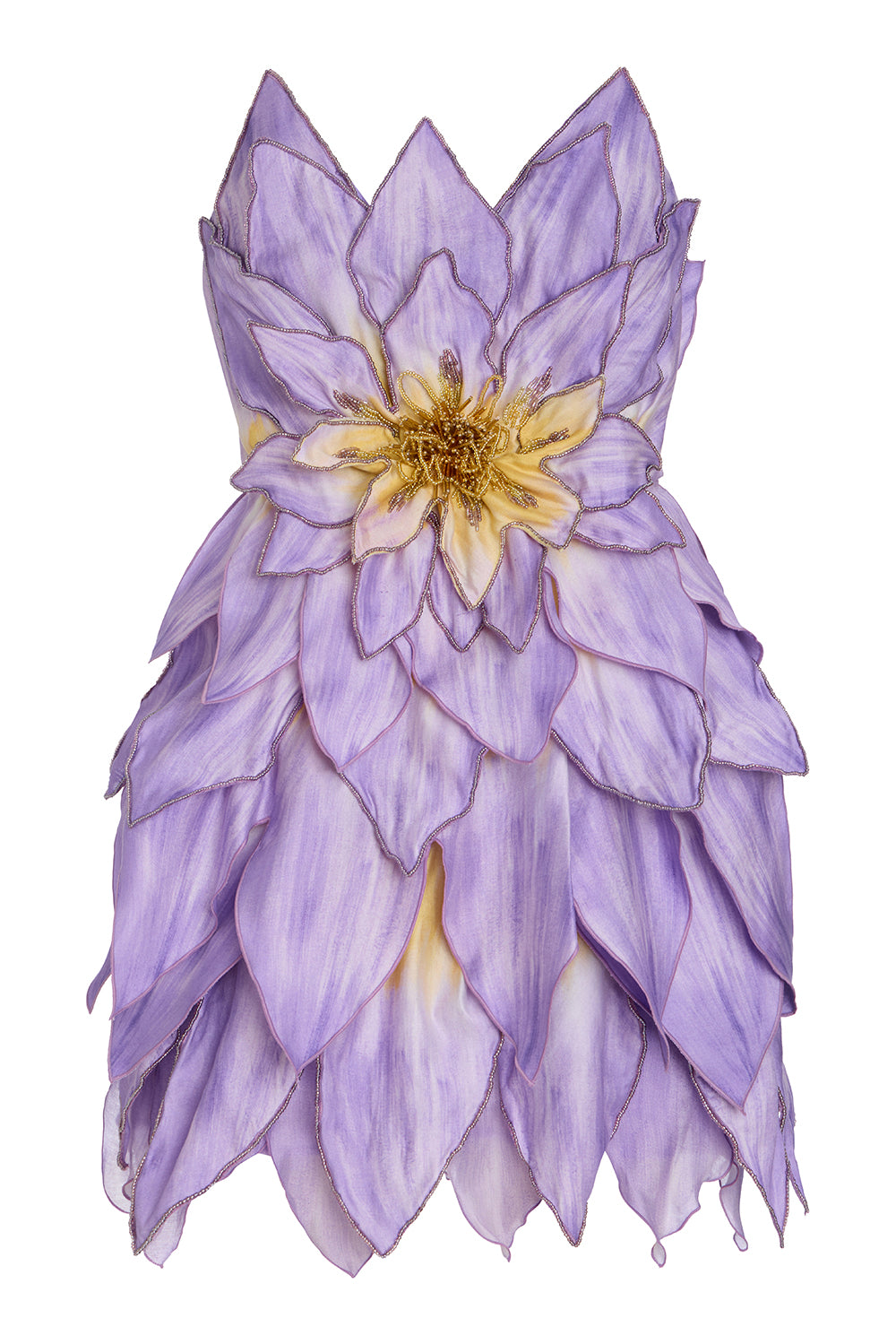 VESTIDO CURTO TULE PINA LILAS