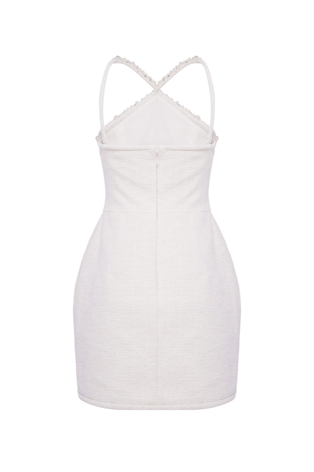 VESTIDO CURTO TWEED MAVI OFF WHITE