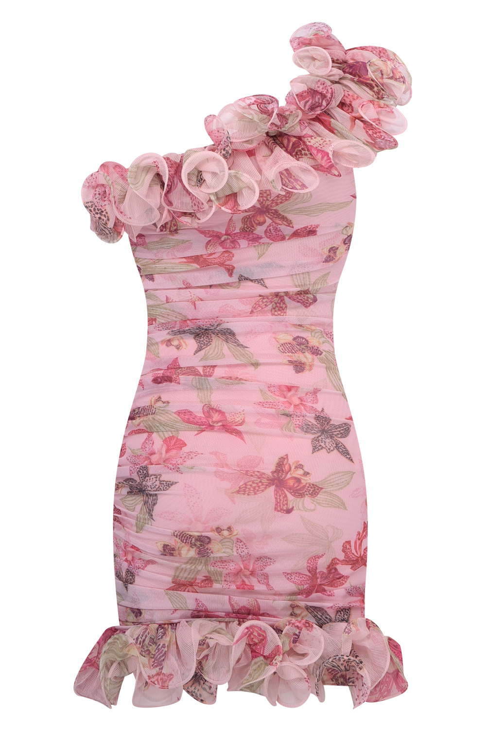 VESTIDO CURTO ORCHID BLOOM ROSE