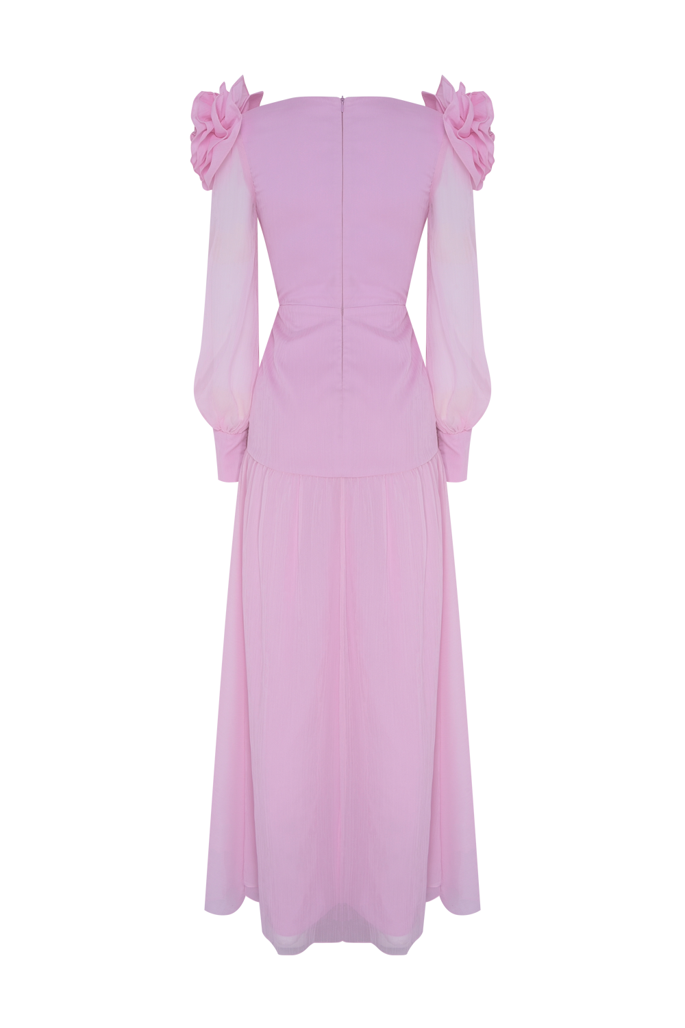 VESTIDO LONGO CHIFFON WONDERLAND ROSA CLARO