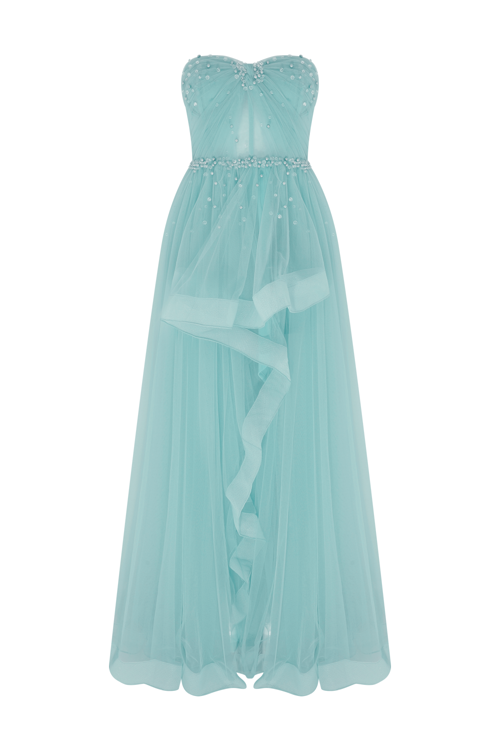 VESTIDO LONGO TULE LEONARDO
VERDE CLARO