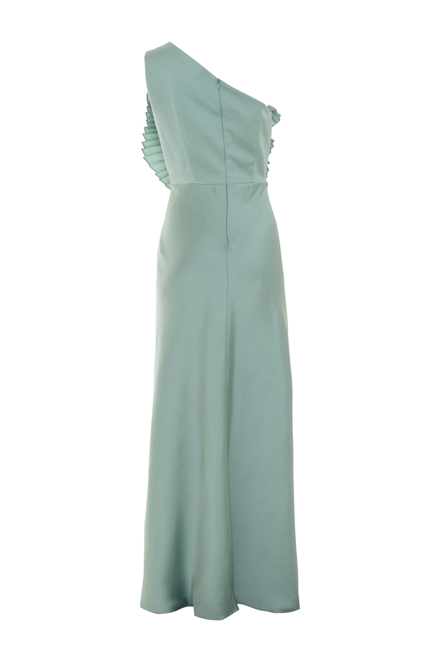 VESTIDO LONGO CETIM DREAM VERDE CLARO