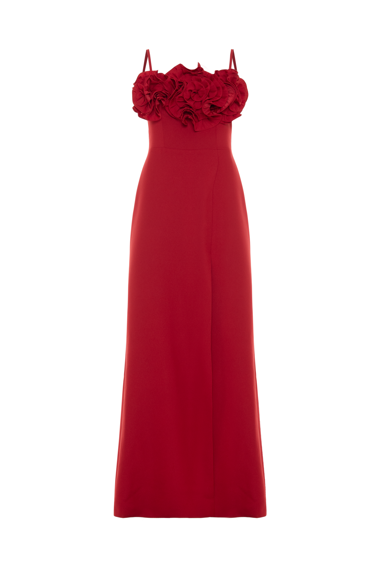 VESTIDO CREPE PETALS VERMELHO