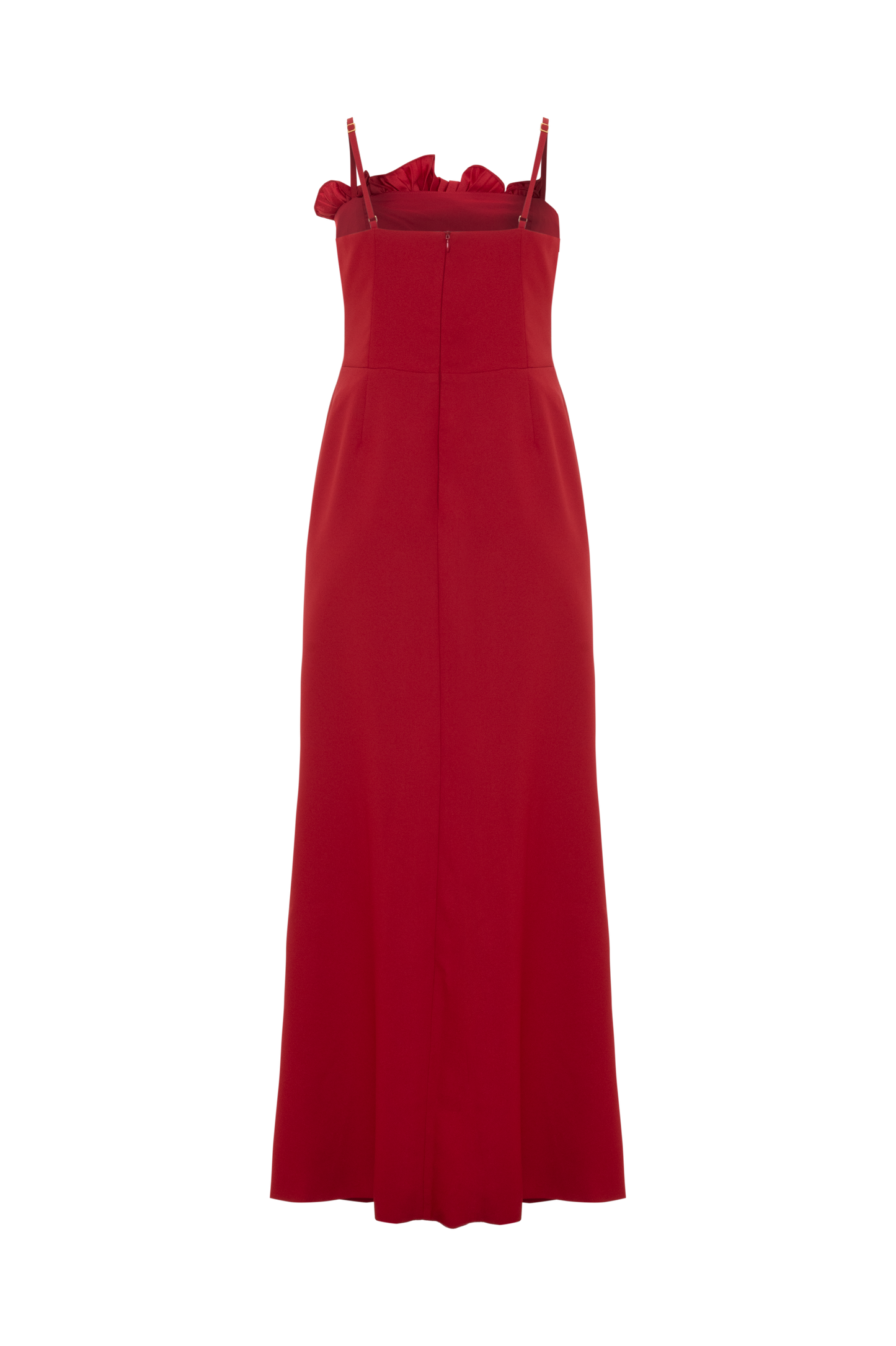 VESTIDO CREPE PETALS VERMELHO