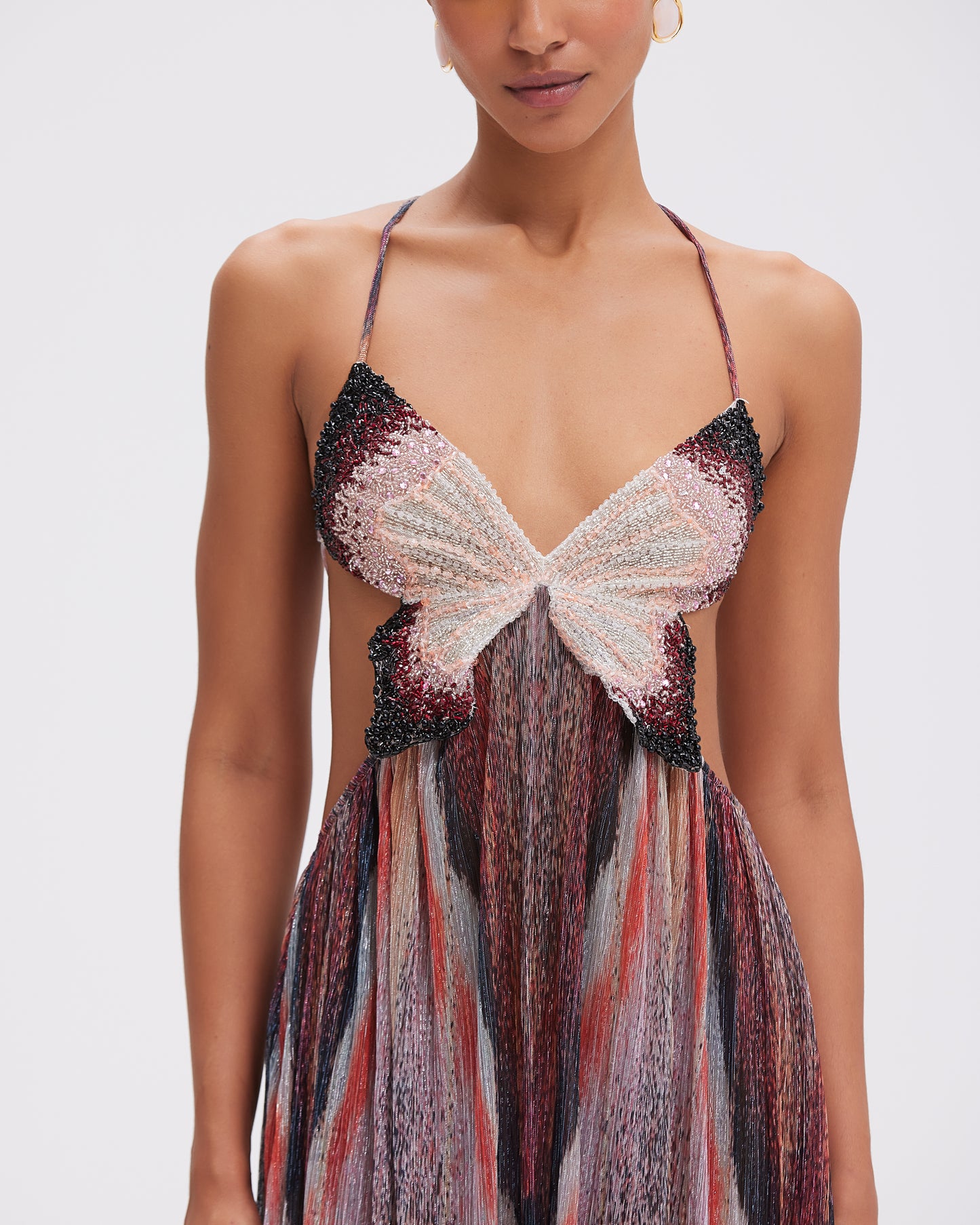 VESTIDO LONGO TULE PAPILON LARANJA