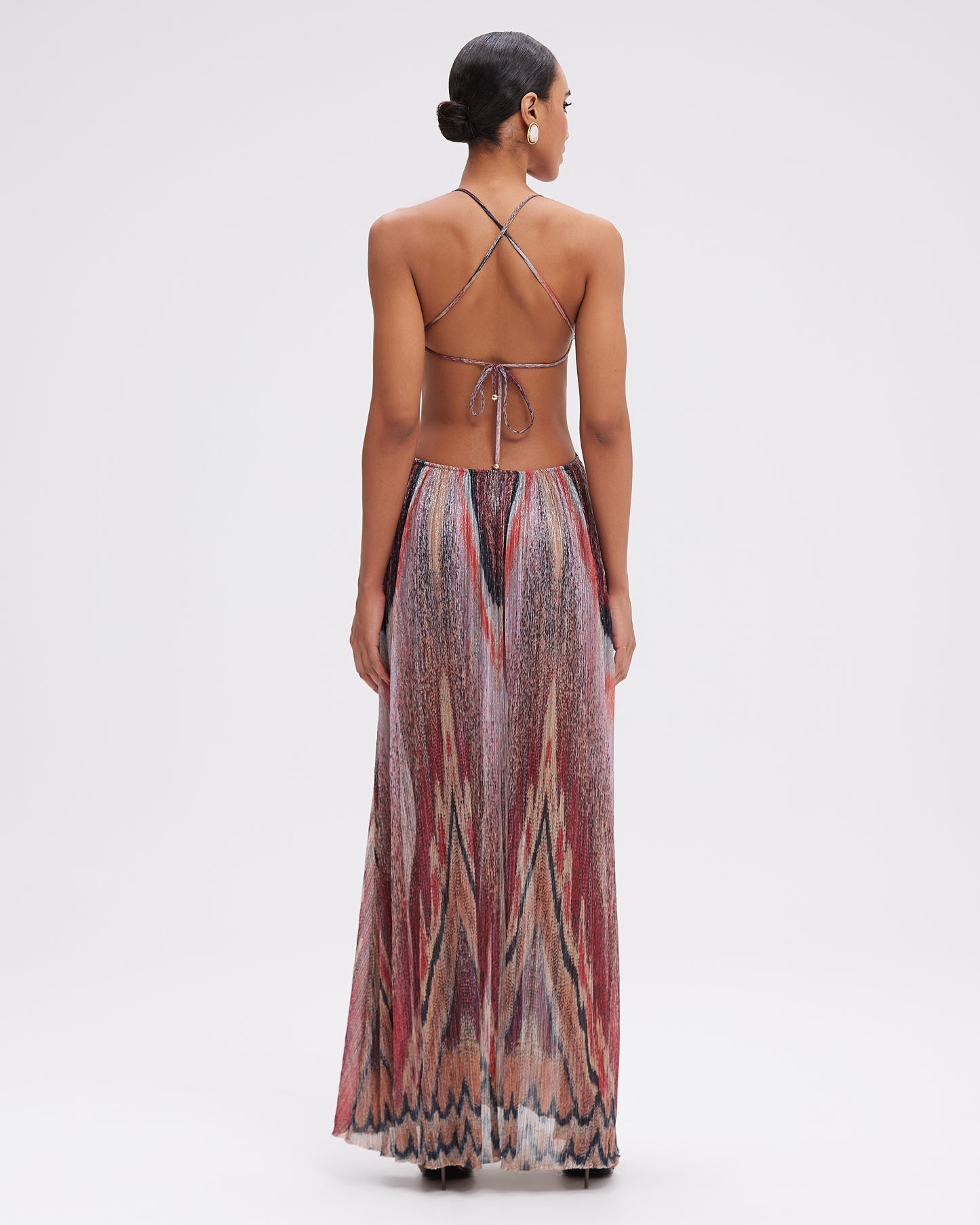 VESTIDO LONGO TULE PAPILON LARANJA