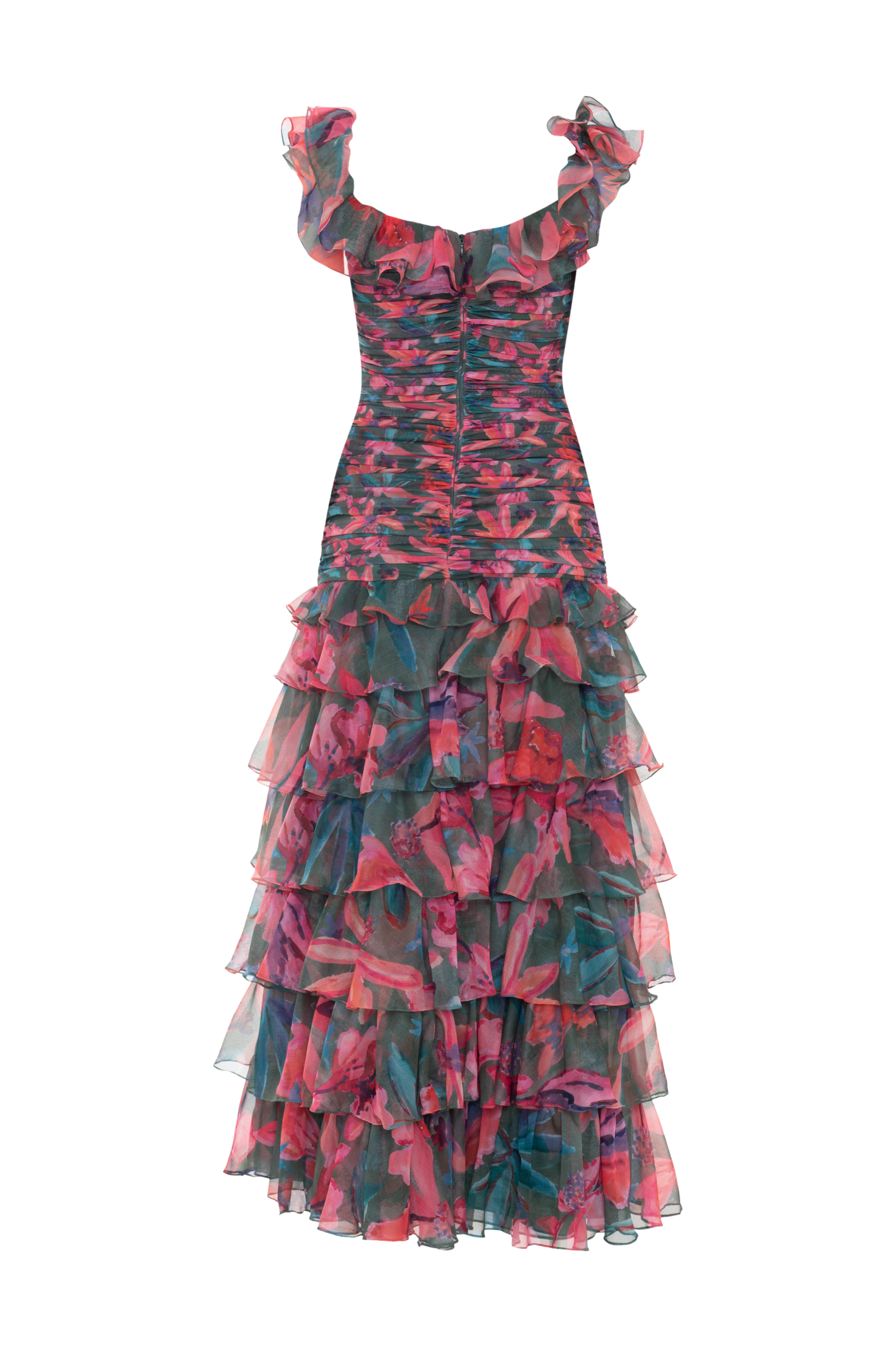 VESTIDO LONGO SIMSII ARTSY VERDE