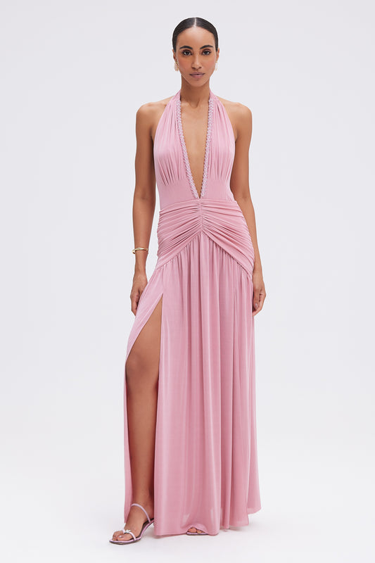 VESTIDO LONGO SUNKISSED JERSEY ROSA