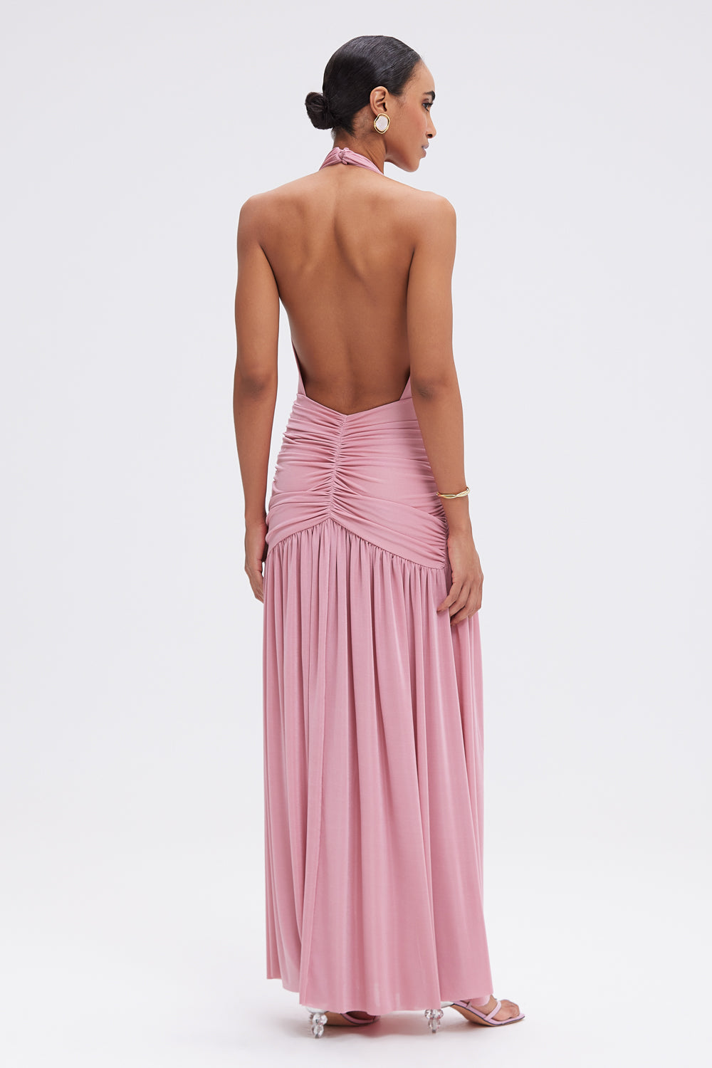 VESTIDO LONGO SUNKISSED JERSEY ROSA
