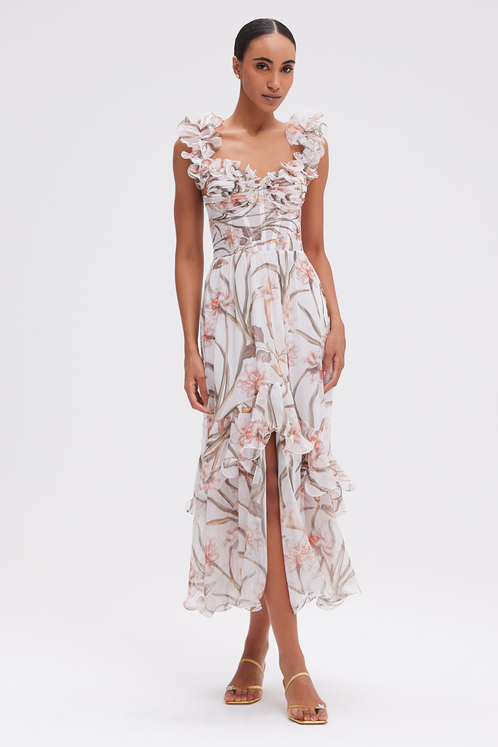 VESTIDO LONGO NARCISSUS OFF WHITE