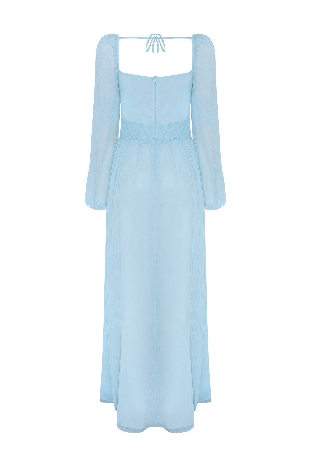 VESTIDO LONGO CHIFFON DAYDREAM AZUL CLARO