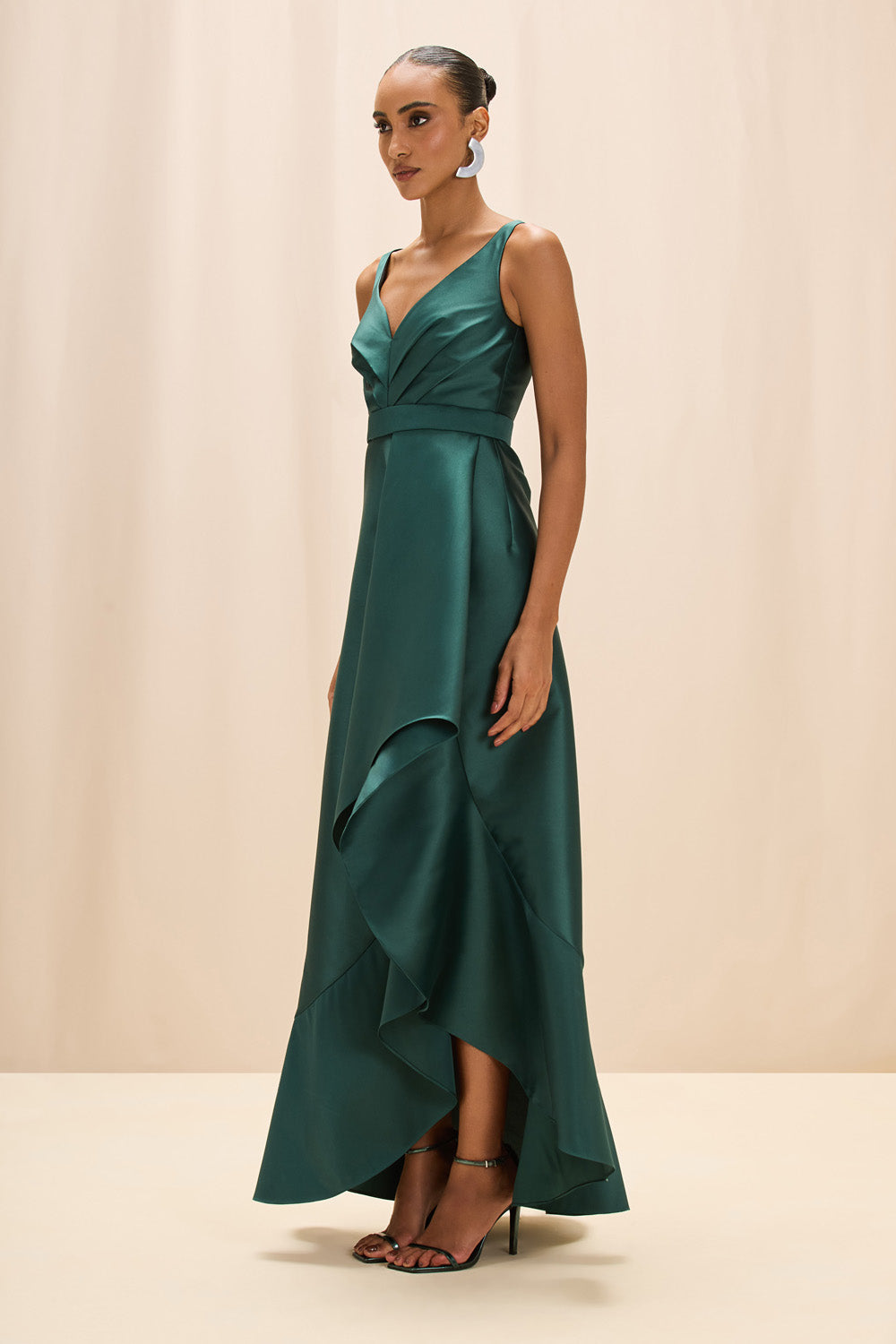 VESTIDO LONGO ZIBELINE MEMORY VERDE