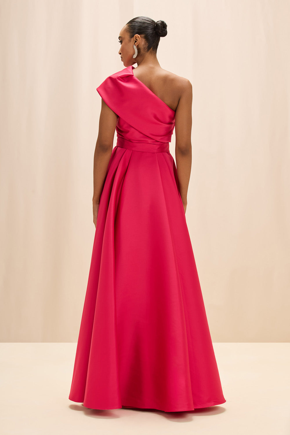 VESTIDO LONGO ZIBELINE MEMORY FUCSIA