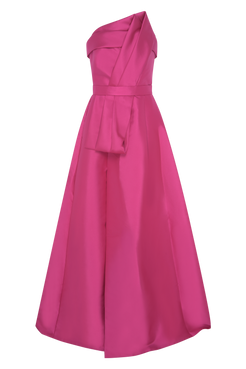 VESTIDO LONGO ZIBELINE MEMORY FUCSIA