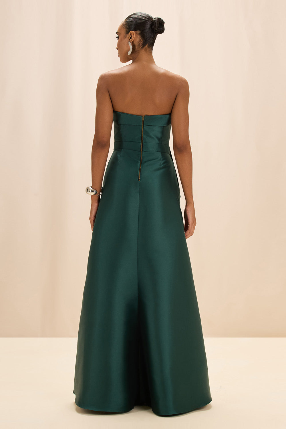 VESTIDO LONGO ZIBELINE MEMORY VERDE