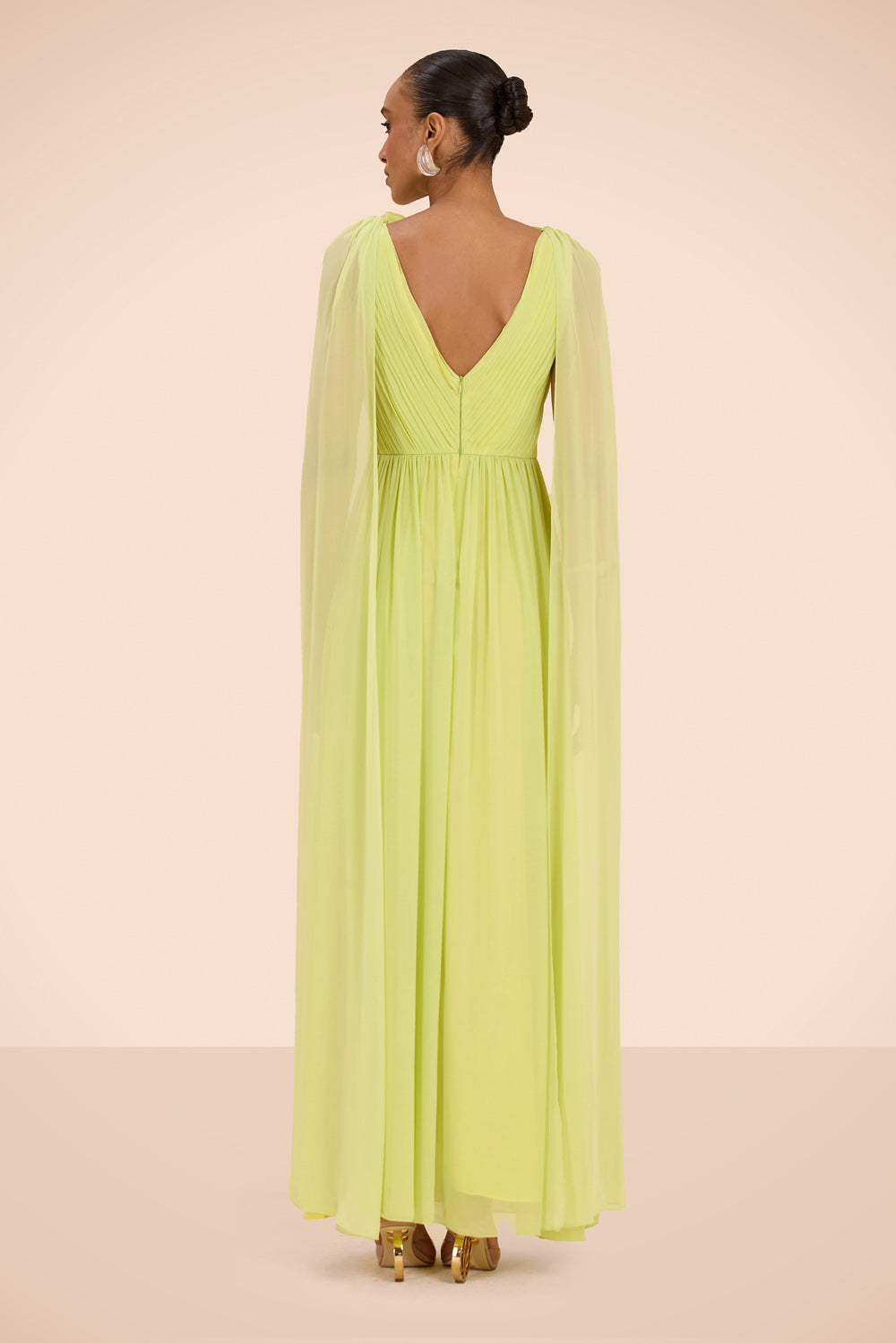 VESTIDO LONGO CHIFFON CANDY VERDE