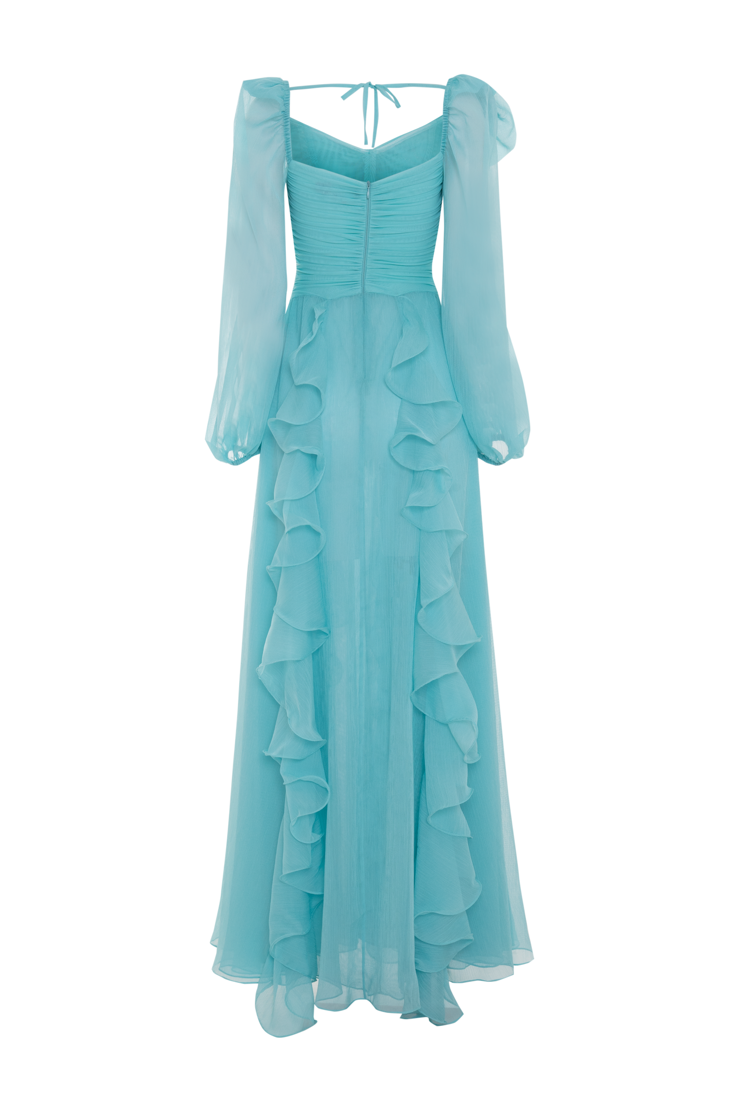 VESTIDO LONGO CHIFFON LOVESTRUCK AZUL