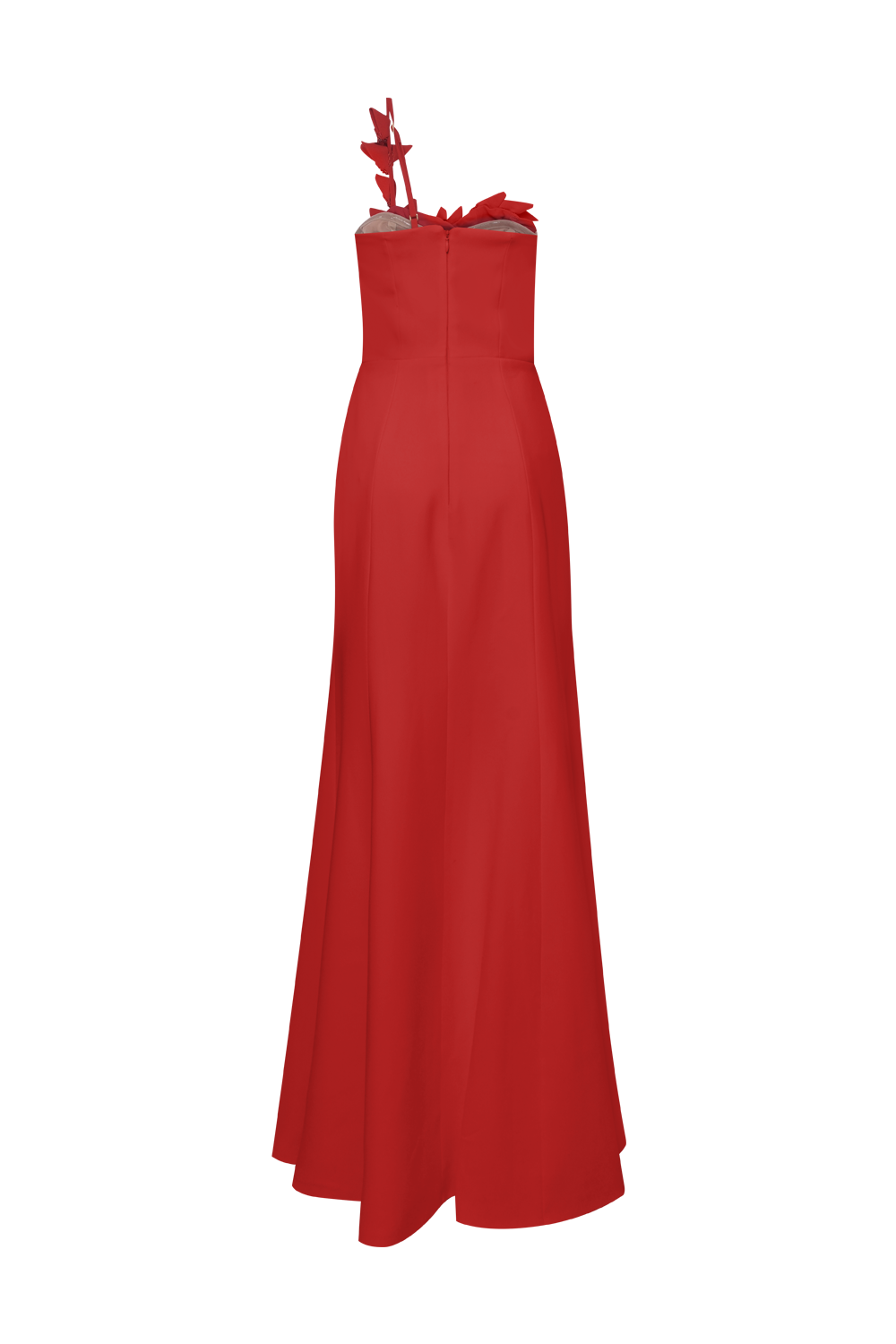 VESTIDO LONGO CREPE DHALIA VERMELHO
