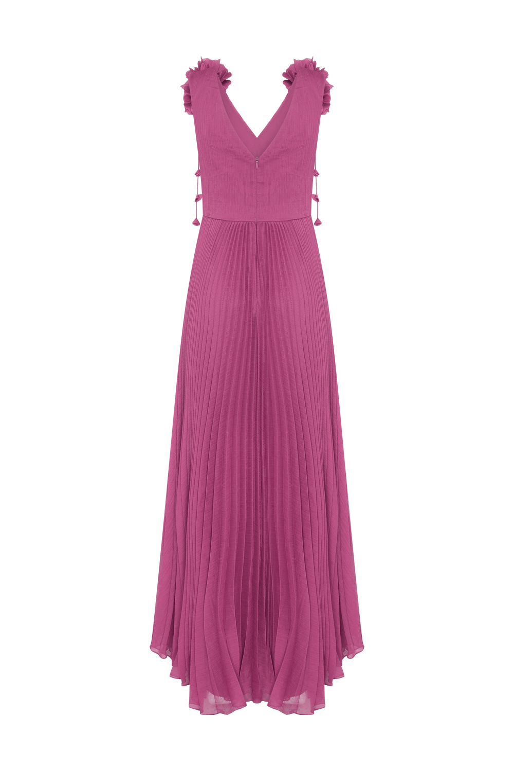 VESTIDO LONGO CHIFFON CARMEN ROSA