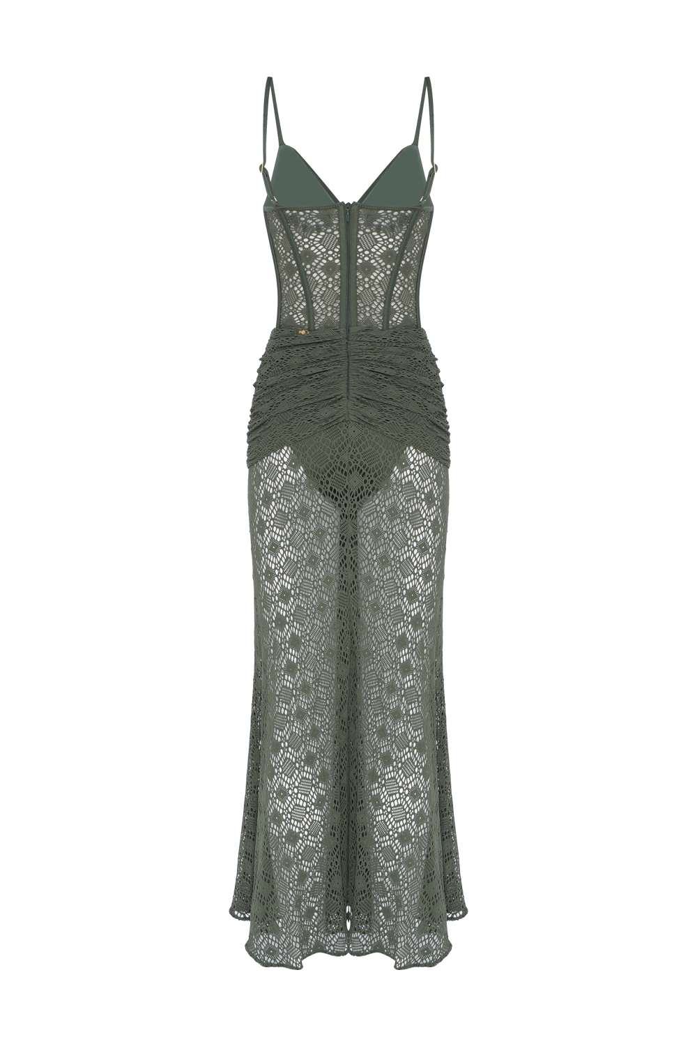 VESTIDO LONGO TELA SIRENA VERDE