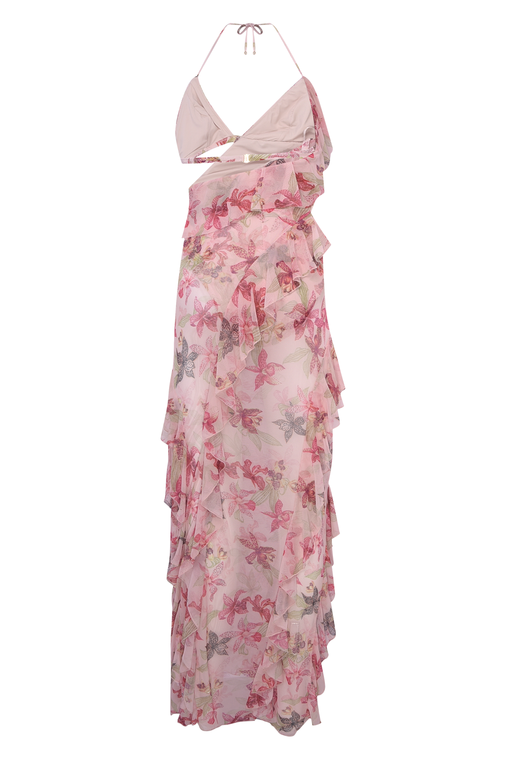 VESTIDO LONGO ORCHID BLOOM ROSE