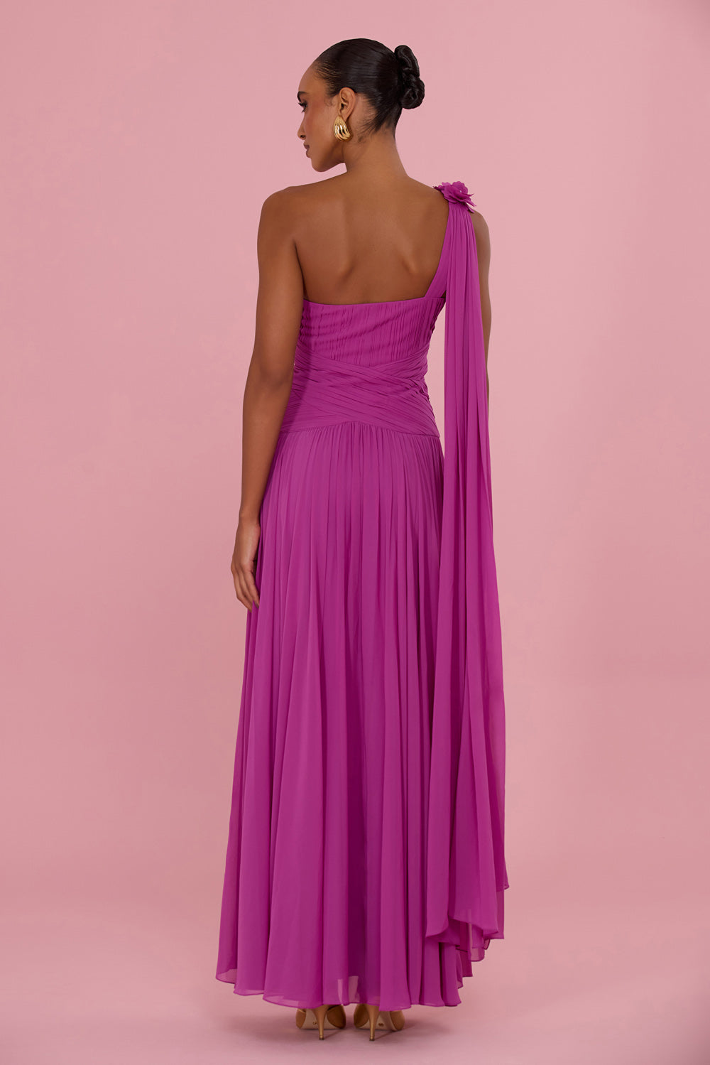 VESTIDO LONGO CHIFFON NAIA ROXO