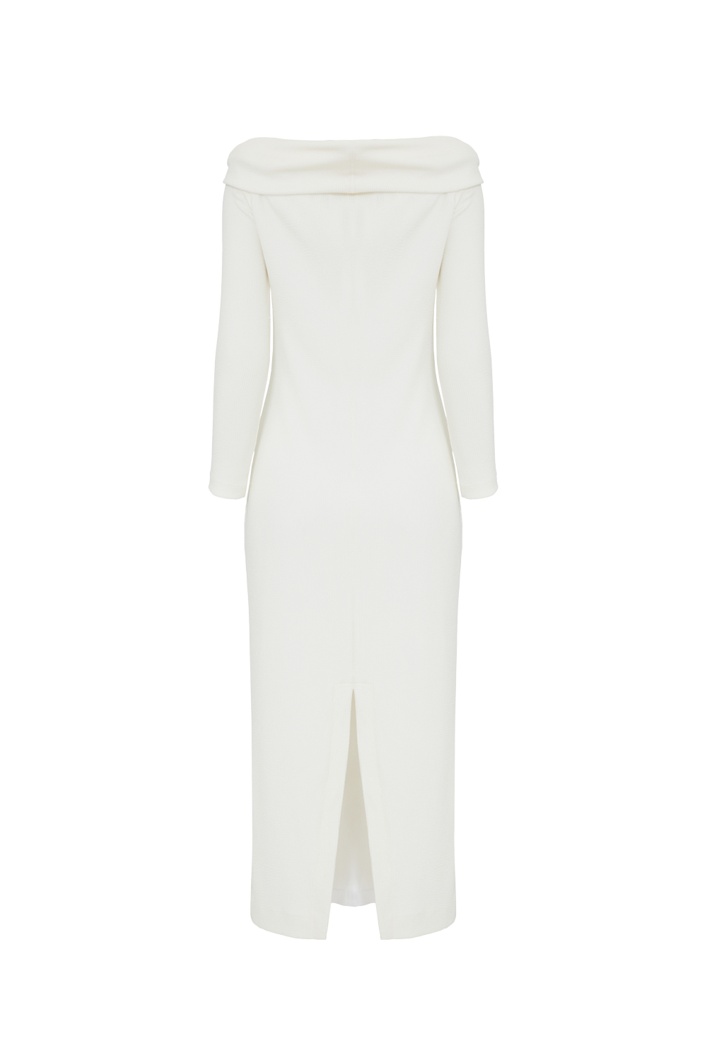 VESTIDO MIDI MALHA MERIAN OFF WHITE