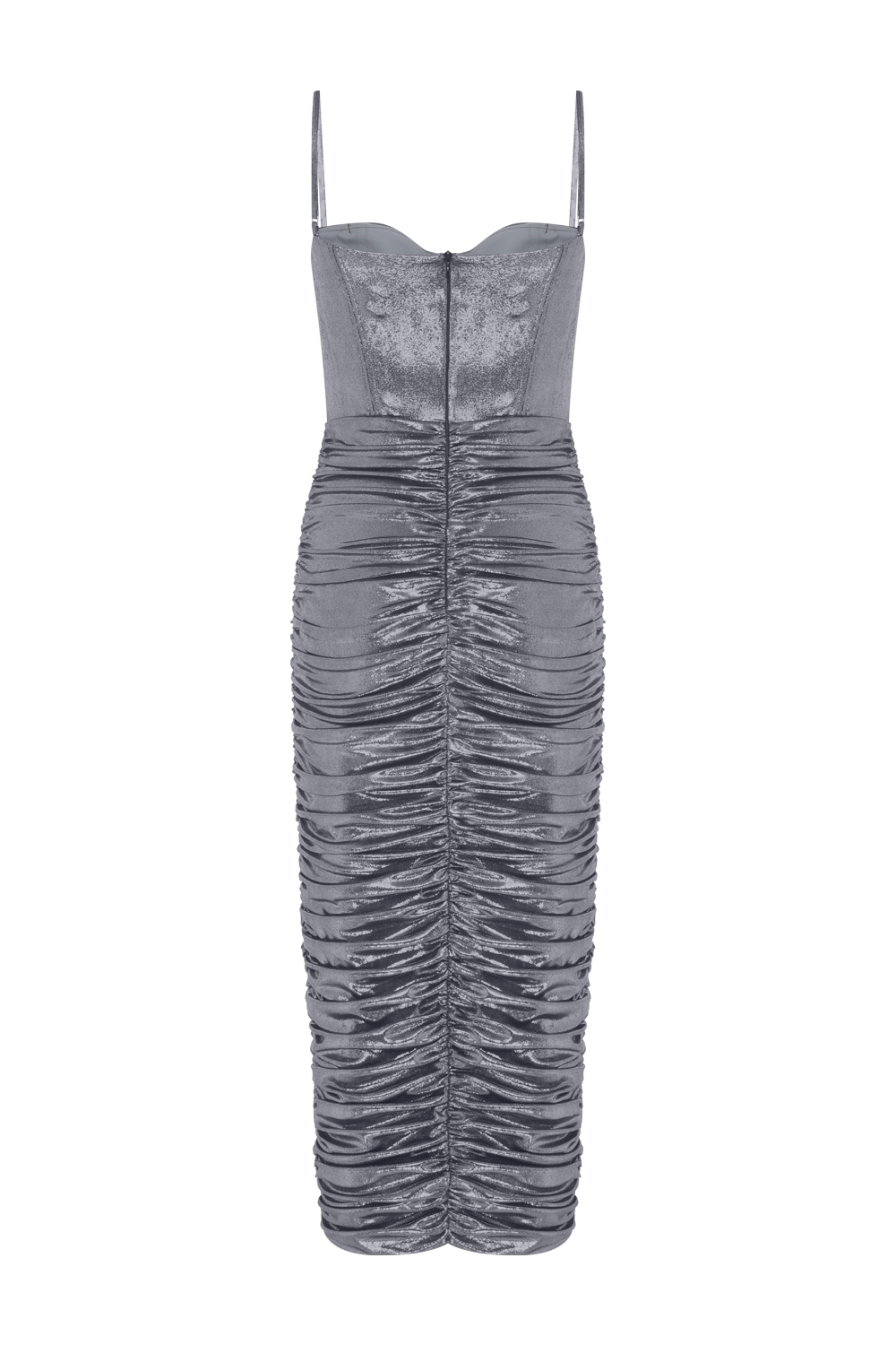 VESTIDO MIDI JERSEY ELYSIAN PRATA