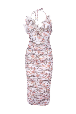 VESTIDO MIDI NARCISSUS OFF WHITE