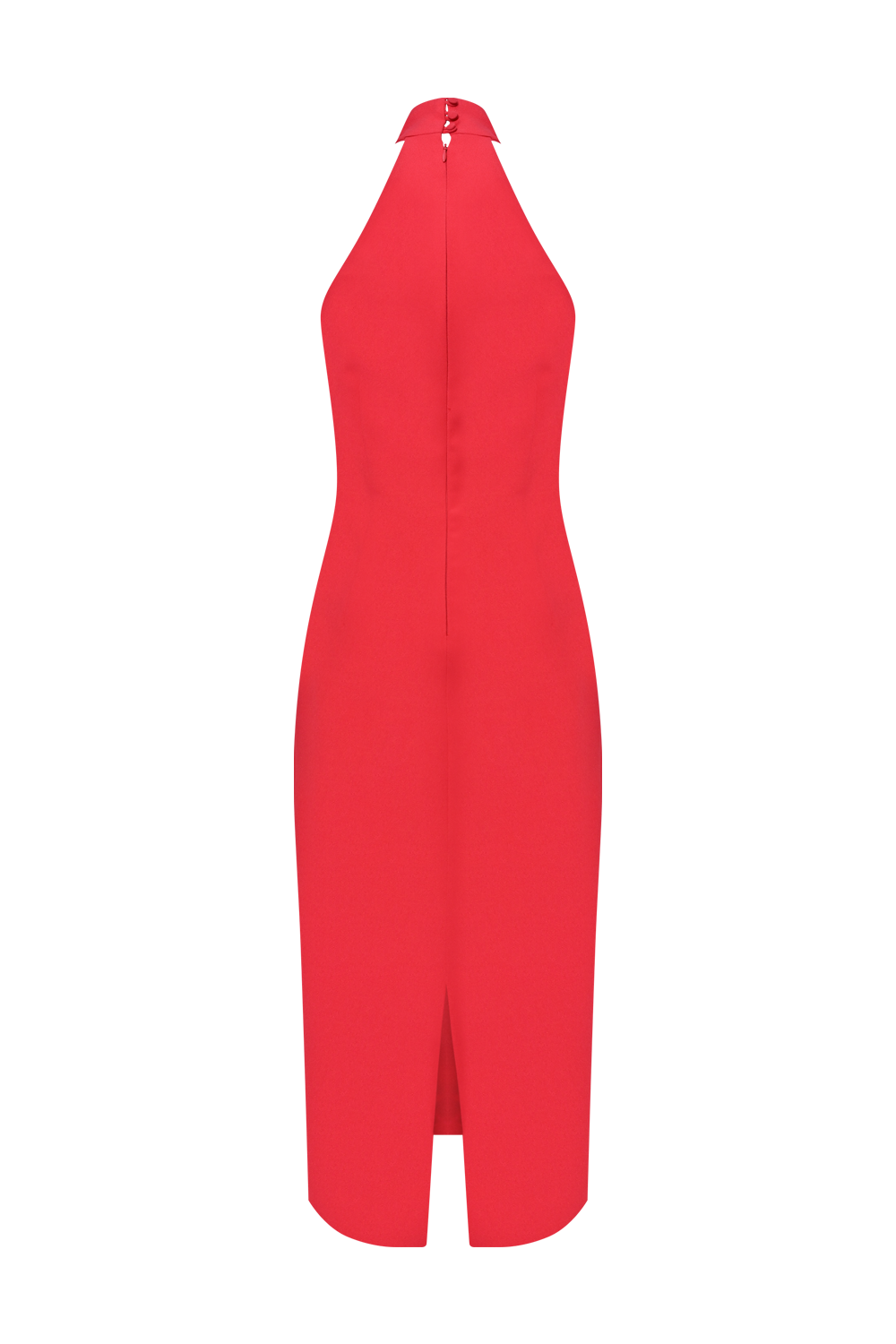 VESTIDO MIDI CREPE DHALIA VERMELHO