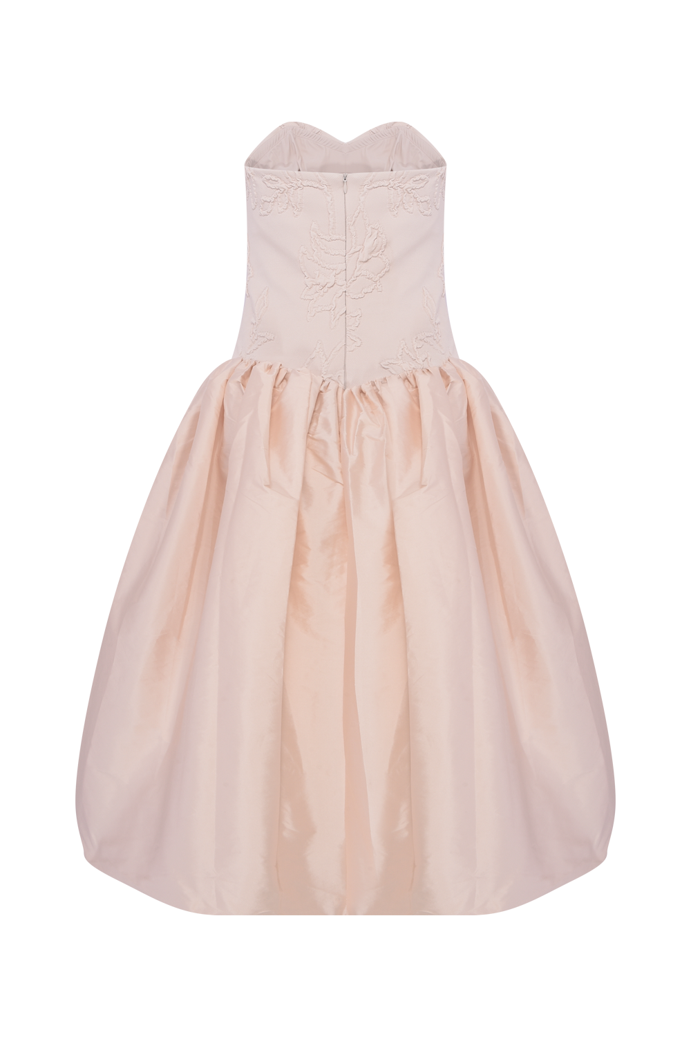 VESTIDO MIDI JACQUARD HAZEL BEGE