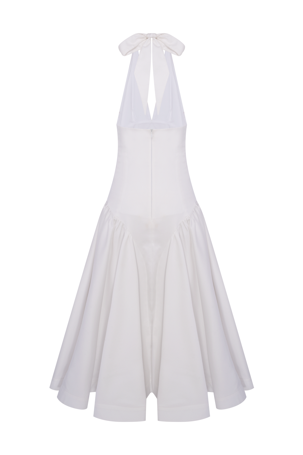 VESTIDO MIDI TRICOLINE BLOSSOM OFF WHITE