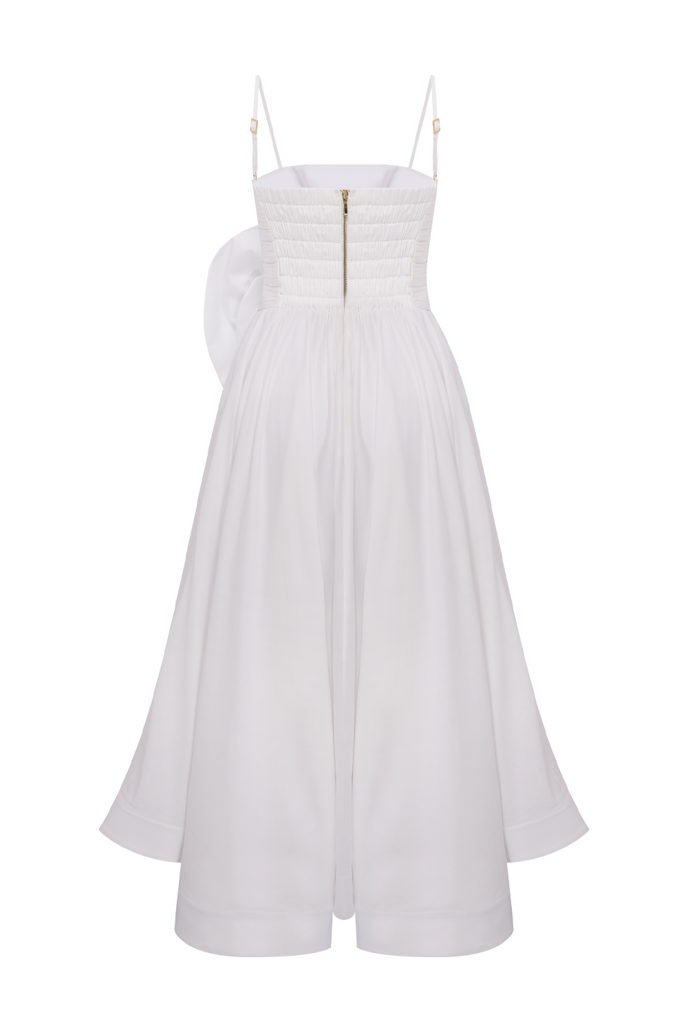VESTIDO MIDI TRICOLINE BLOSSOM OFF WHITE