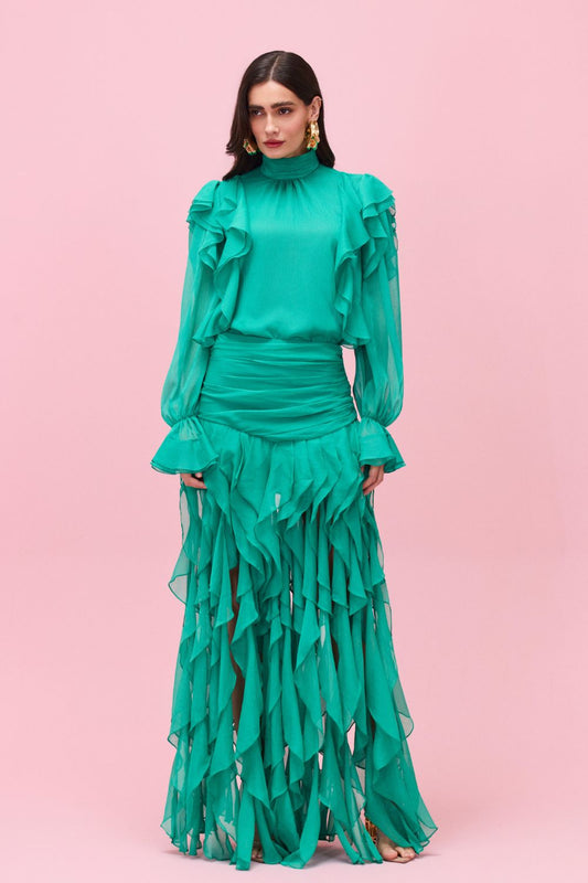 BLUSA CHIFFON DAYDREAM VERDE