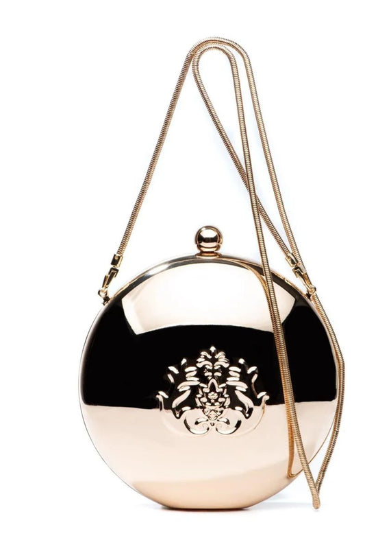 BOLSA CLUTCH MAXI ESFERA  OURO