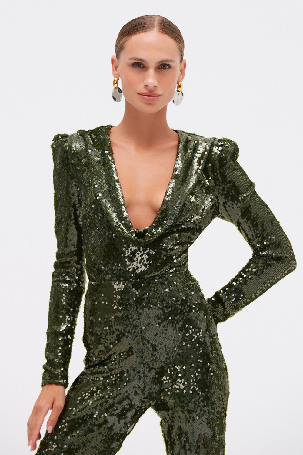 BODY PAETÊ BOSSA VERDE