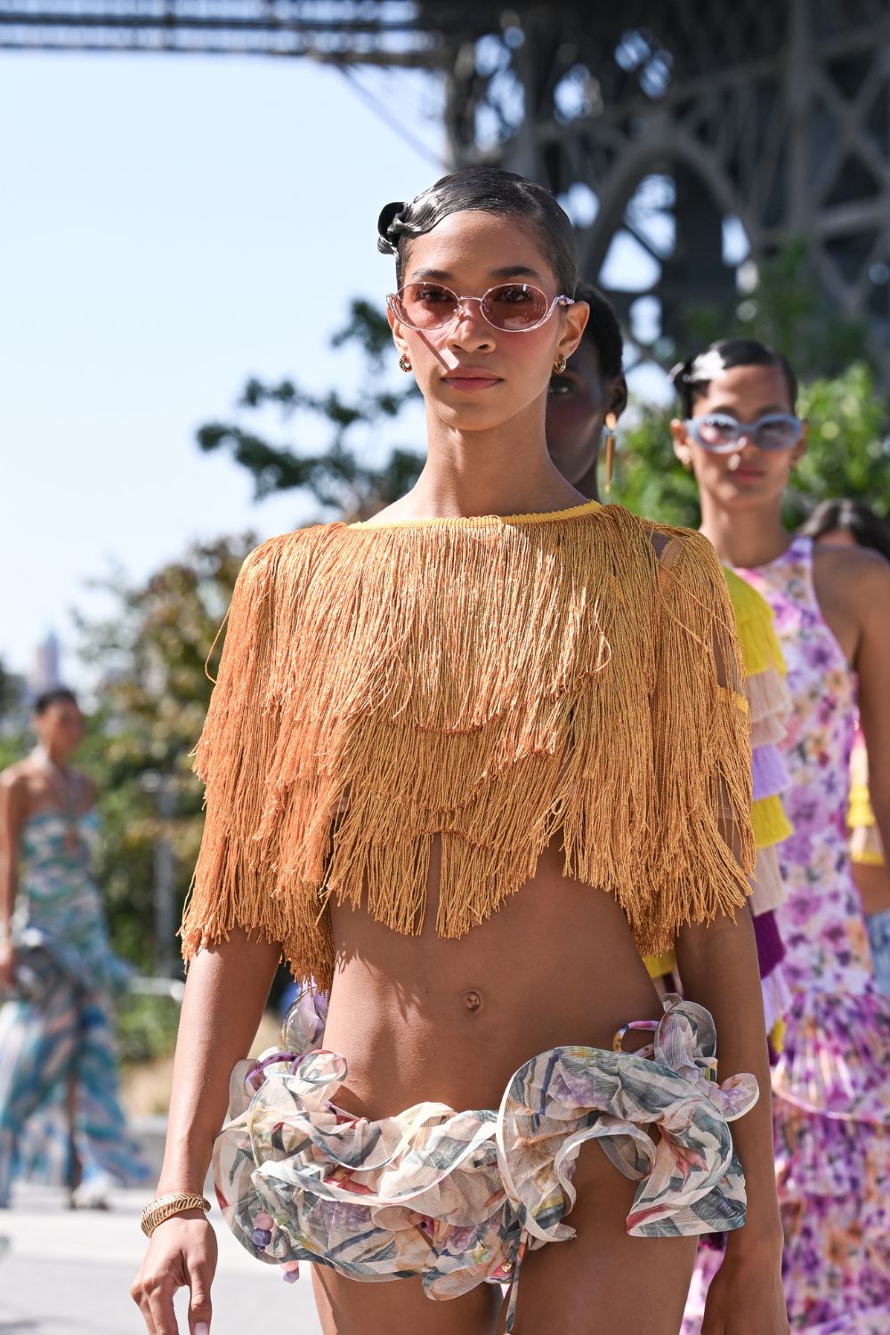 T-SHIRT SUNBEAN FRINGE AMARELO