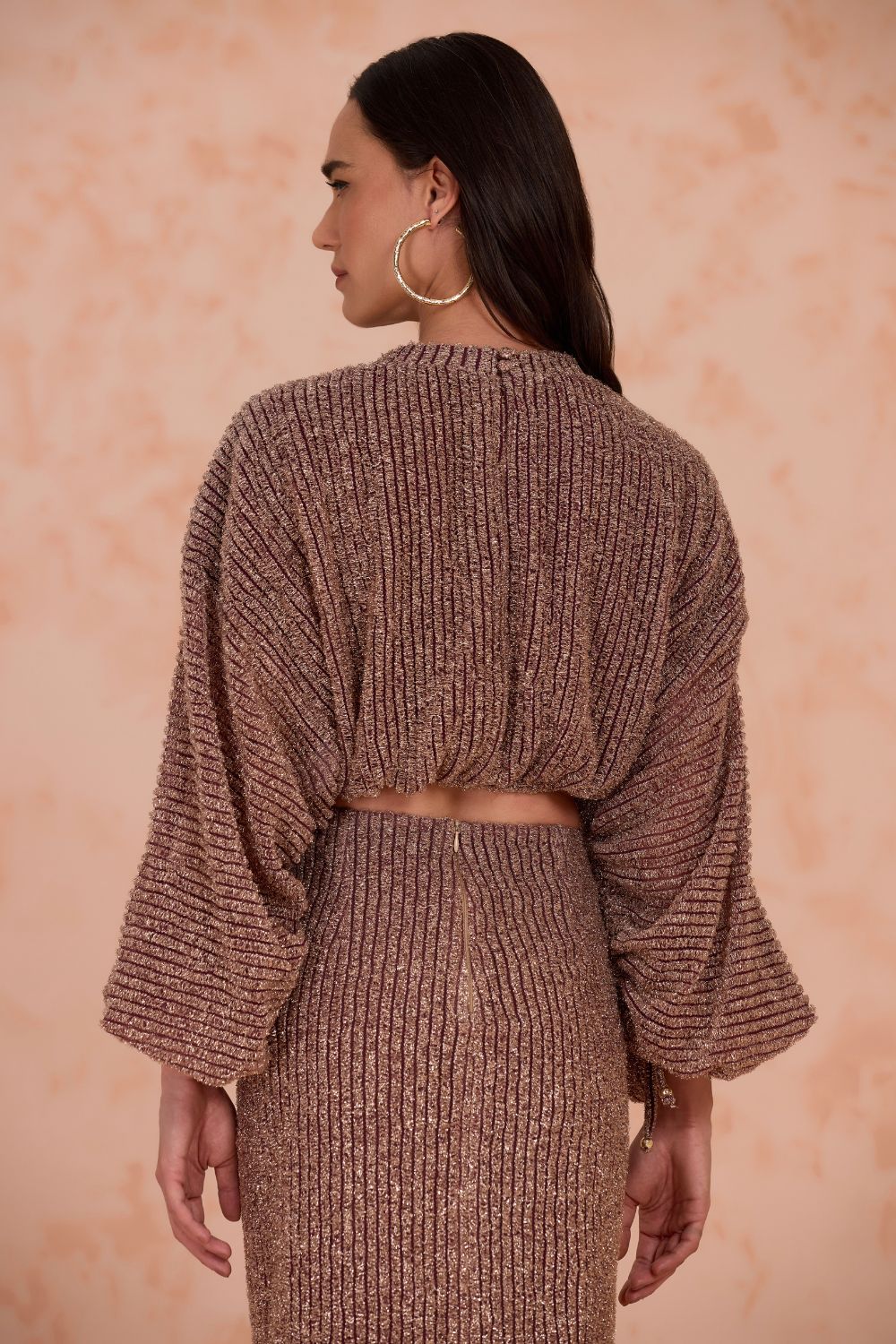 BLUSA MALHA GROOVY MARROM