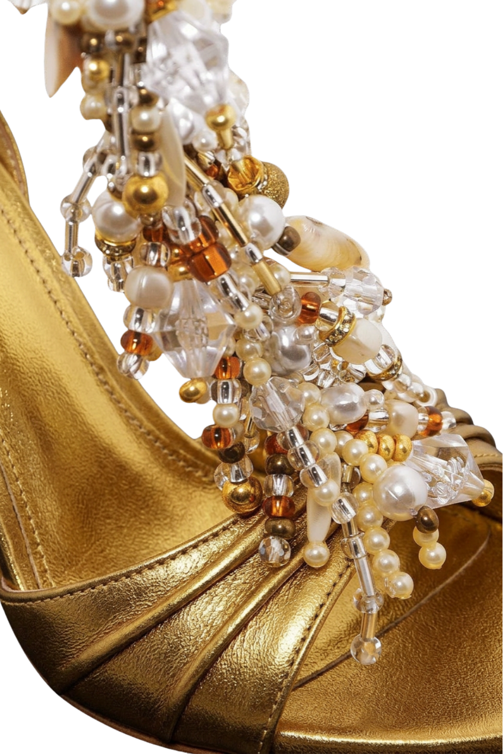 SANDÁLIA LULU EMBROIDERY DOURADO