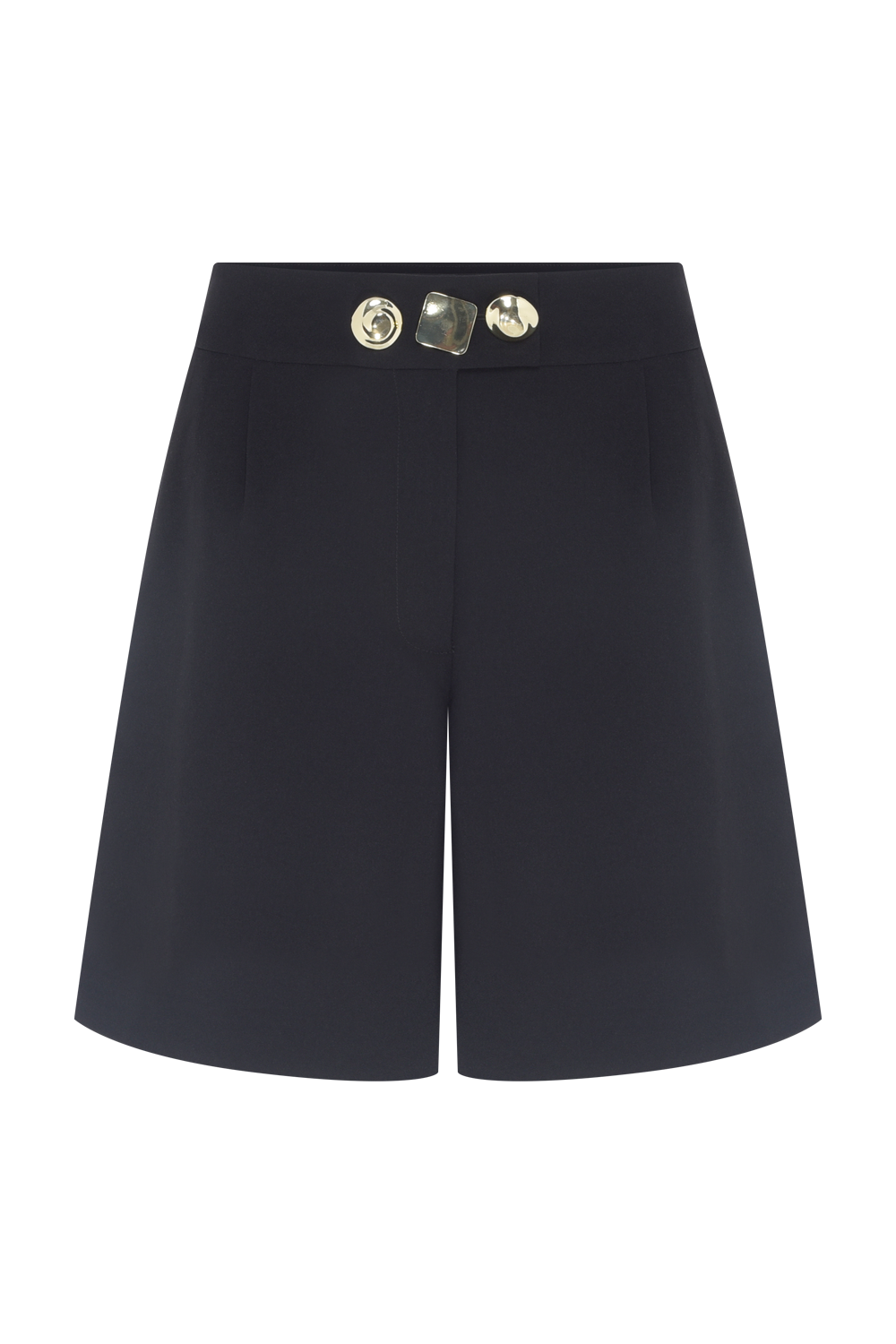 BERMUDA CREPE GOLDENTIME PRETO