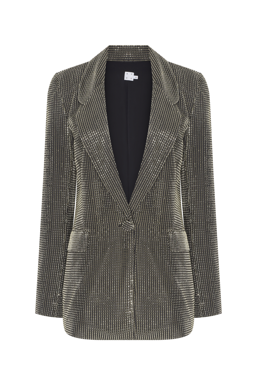 BLAZER TULE LUREX GLOWING PRATA