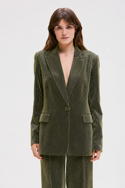 BLAZER TULE LUREX GLOWING DOURADO