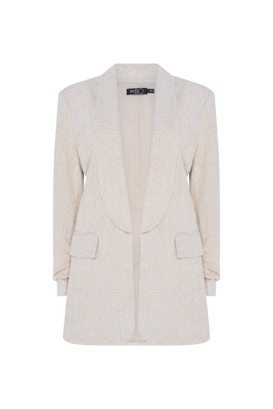 BLAZER LINHO ASAS  BEGE