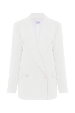 BLAZER DUAL CREPE OFF WHITE
