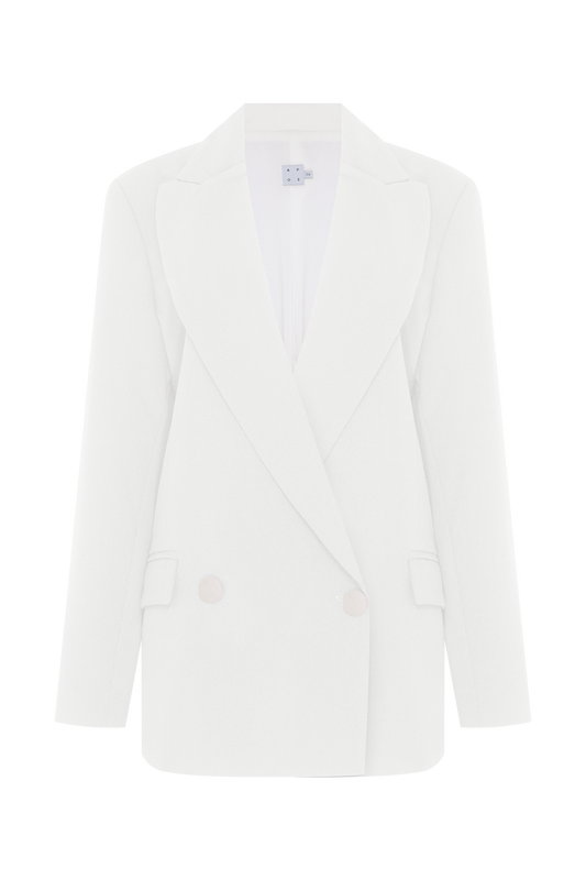 BLAZER DUAL CREPE OFF WHITE