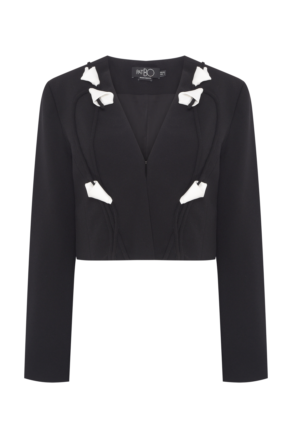 BLAZER CREPE DAMA PRETO